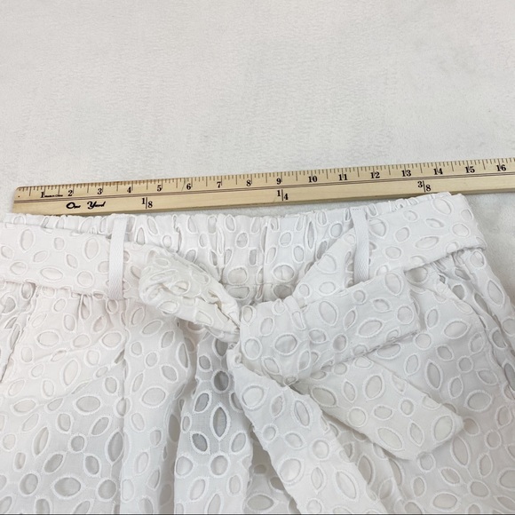 J Crew tie Waist eyelet cropped pants high rise - Picture 8 of 11